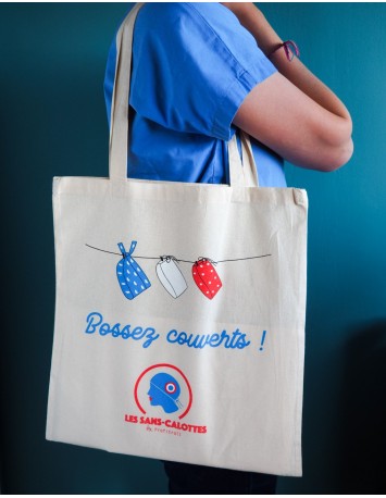 Tote Bag Bossez couverts ! - Les Sans-calottes 2